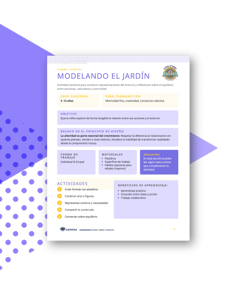 modelando el jardín